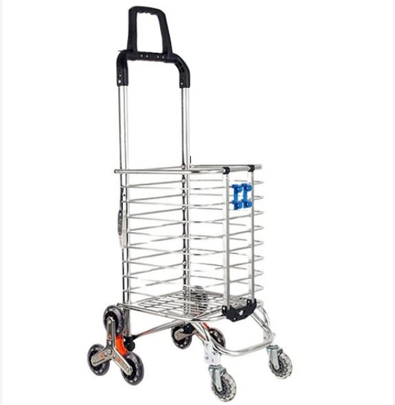 Climbing Stair 8 wheel Folding Aluminum Alloy Shopping Car